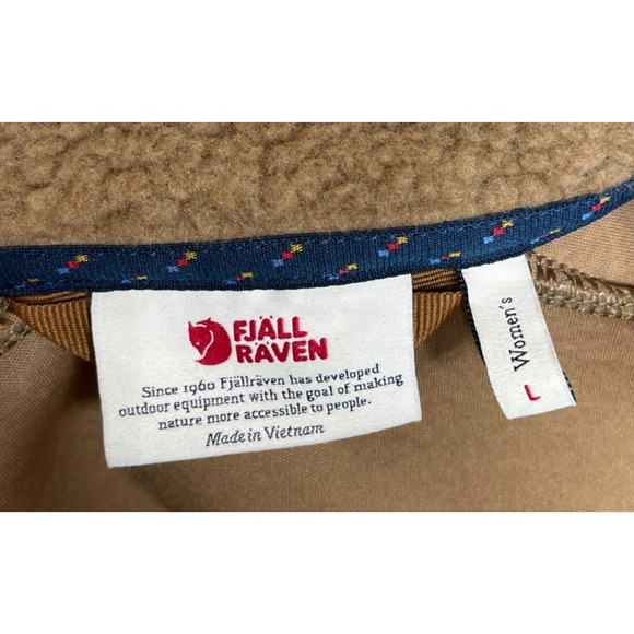 Fjallraven Vardag Pile Fleece Jacket Buckwheat Brown Large - Picture 5 of 16
